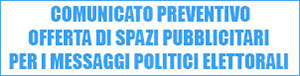 Avviso Pubblicità Elettorale Sindaco Lamezia 2025